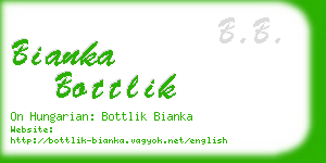 bianka bottlik business card